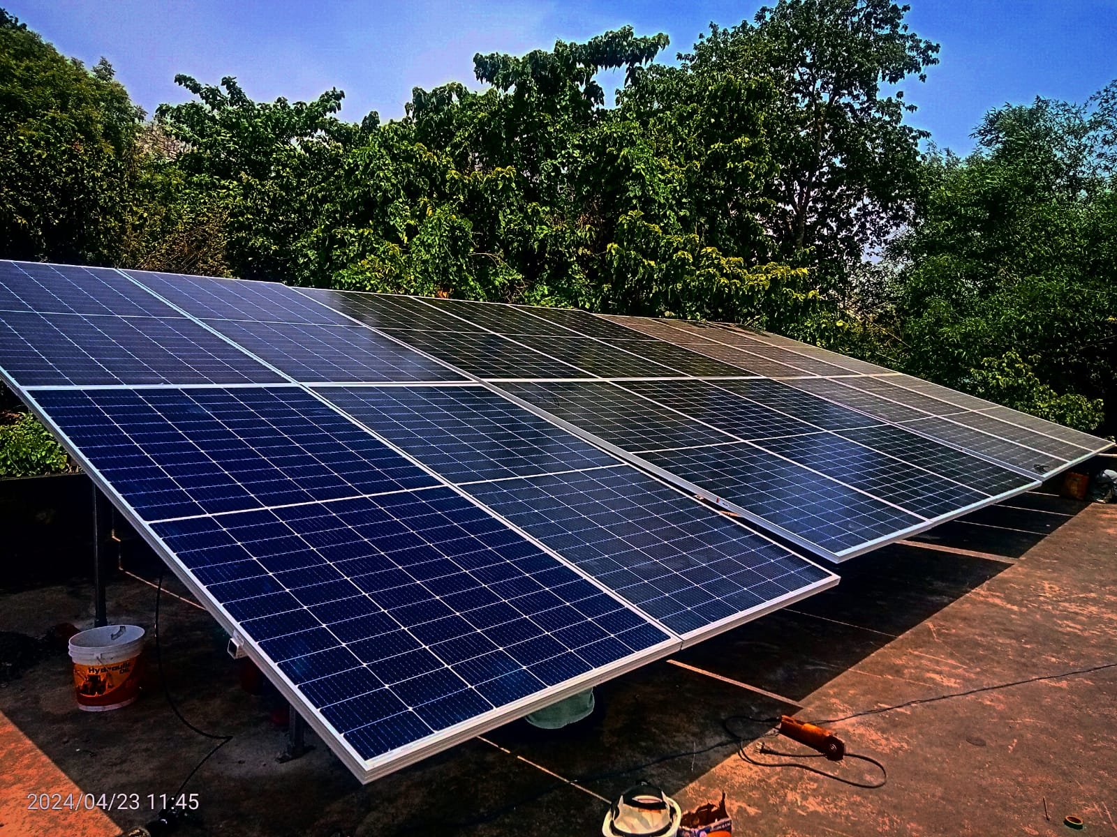 Solar Rooftop Install in Home