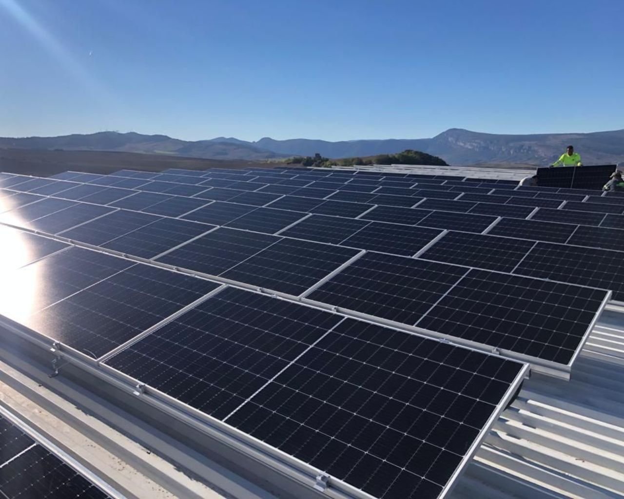 Solar Panel Install for Factory